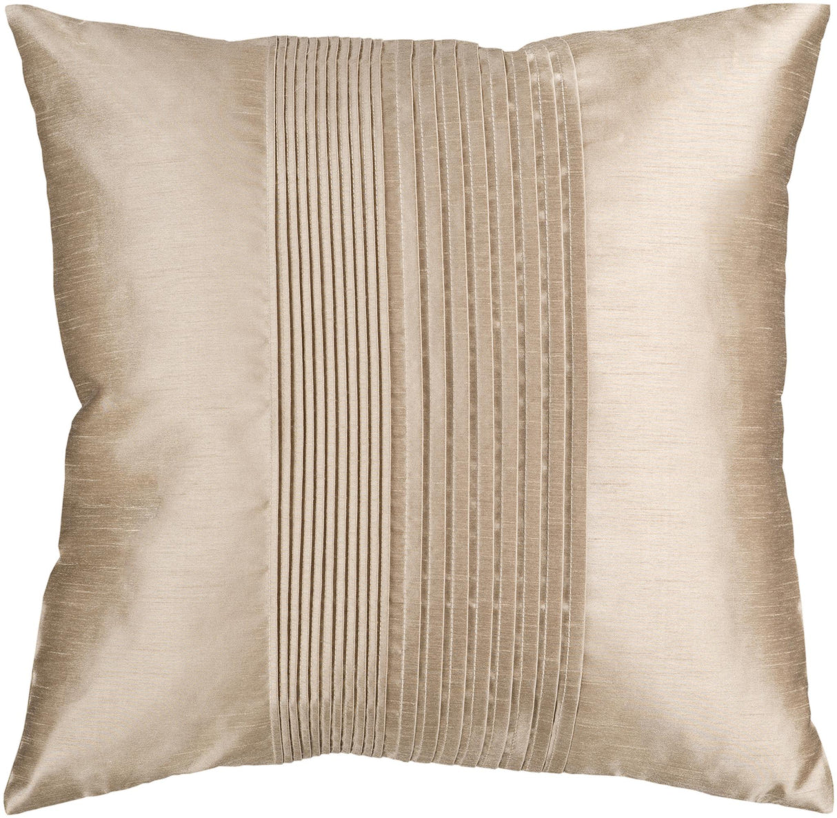 Surya Solid Pleated HH-019 22"H x 22"W Pillow Cover