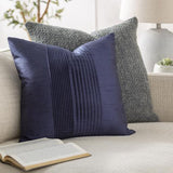 Surya Solid Pleated HH-029 22"H x 22"W Pillow Cover