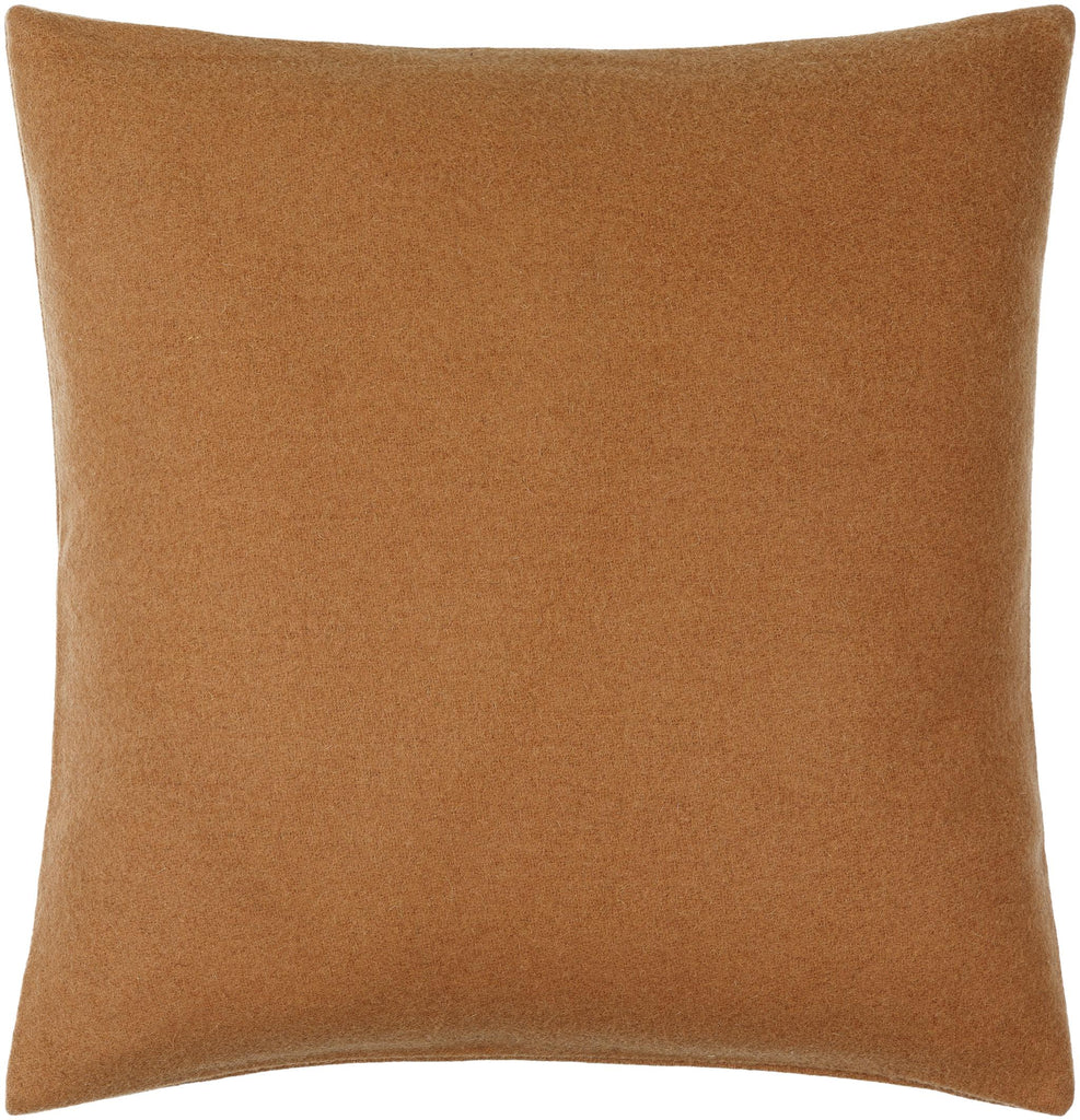 Surya Stirling STG-004 Brown 18"H x 18"W Pillow Cover