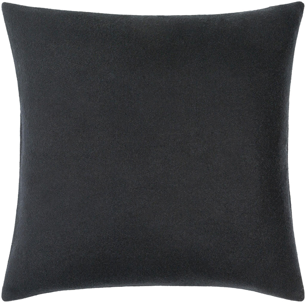 Surya Stirling STG-009 Black 18"H x 18"W Pillow Cover