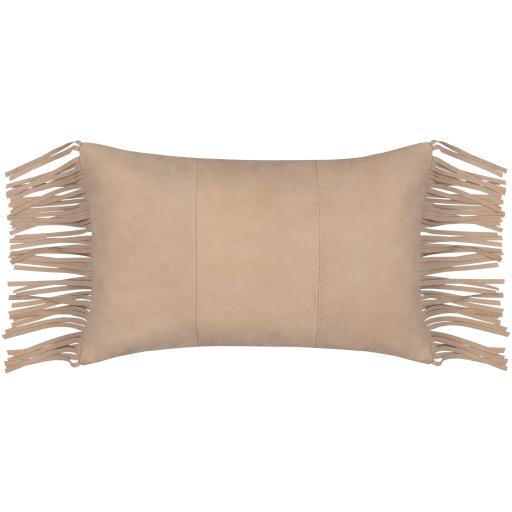 Surya Suede Fringe SFG-001 20"H x 20"W Pillow Cover