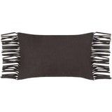 Surya Suede Fringe SFG-002 14"H x 22"W Pillow Cover