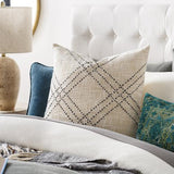 Surya Sunnyvale SYV-001 Black Cream 18"H x 18"W Pillow Cover