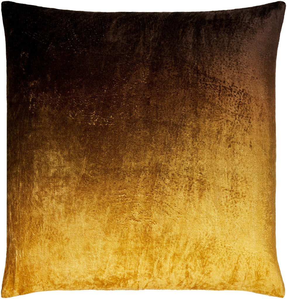 Surya Theodosia TOD-002 Dark Brown Saffron 18"H x 18"W Pillow Cover