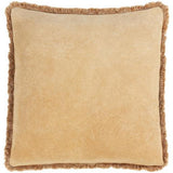 Surya Washed Cotton Velvet WCV-001 22"H x 22"W Pillow Cover