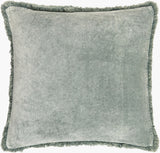 Surya Washed Cotton Velvet WCV-005 18"L x 18"W Pillow Cover