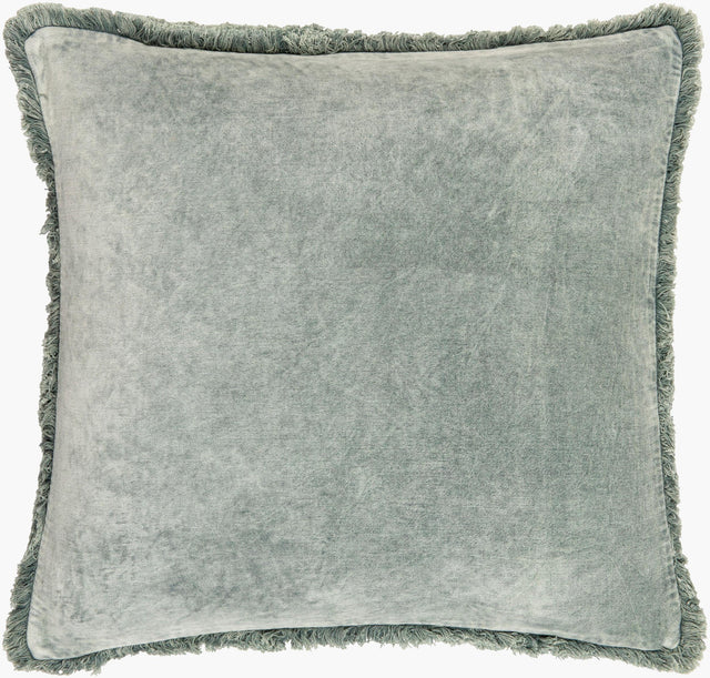 Surya Washed Cotton Velvet WCV-005 18"L x 18"W Pillow Cover