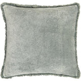 Surya Washed Cotton Velvet WCV-005 20"H x 20"W Pillow Cover