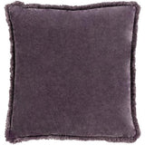 Surya Washed Cotton Velvet WCV-006 18"H x 18"W Pillow Cover