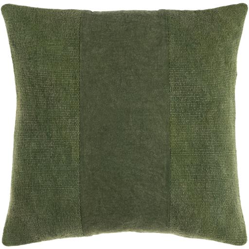 Surya Washed Stripe WSS-003 18"H x 18"W Pillow Cover