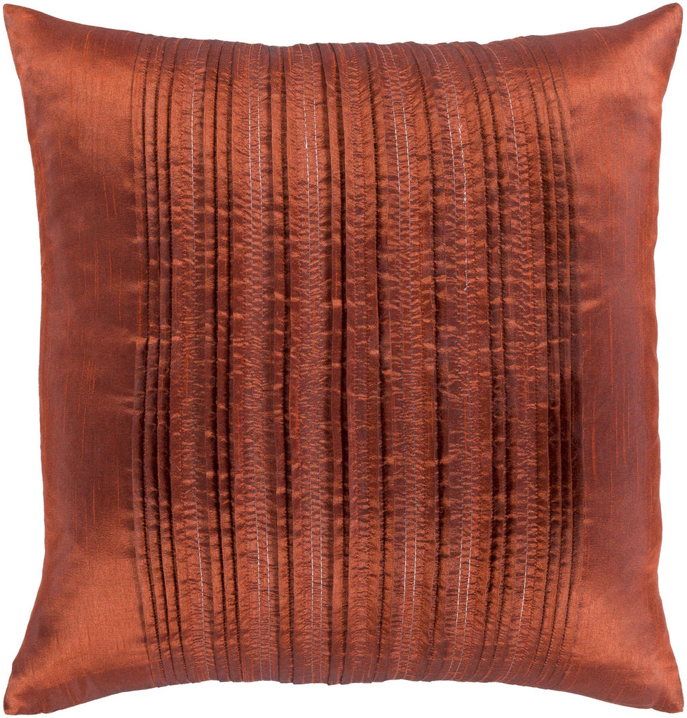 Surya Yasmine YSM-001 Brick Red 18"H x 18"W Pillow Cover