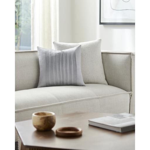 Surya Yasmine YSM-004 Gray 20"H x 20"W Pillow Cover