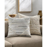 Surya Zander ZND-008 20"H x 20"W Pillow Cover
