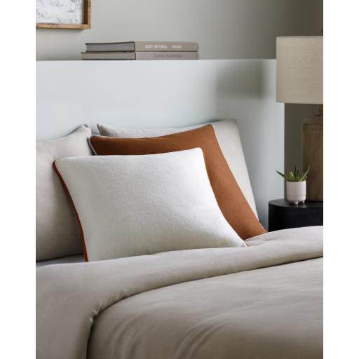 Surya Ackerly AKL-001 Brick Red Cream 20"H x 20"W Pillow Kit
