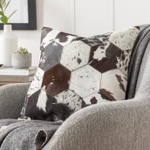 Surya Avani AVI-001 Black Brown 20"H x 20"W Pillow Kit