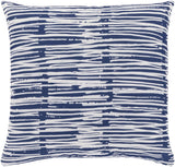 Surya Azora AZO-003 Denim Ink Blue 20"H x 20"W Pillow Kit