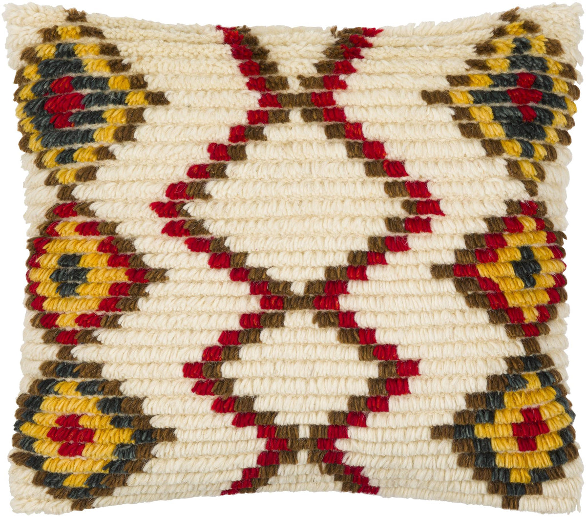 Surya Benisouk BES-004 Brown Cream 20"H x 20"W Pillow Kit
