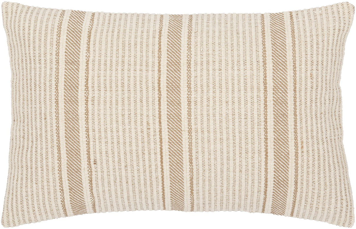 Surya Camden CDM-002 Brown Light Beige 14"H x 22"W Pillow Kit