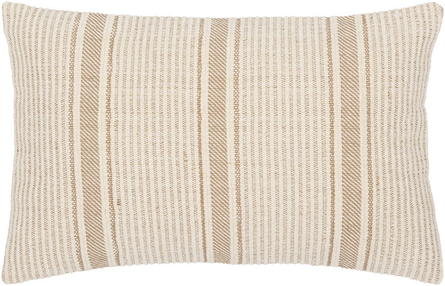 Surya Camden CDM-002 Brown Light Beige 14"H x 22"W Pillow Kit