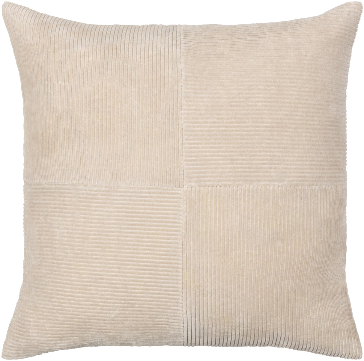 Surya Corduroy Quarters CDQ-001 18"H x 18"W Pillow Kit