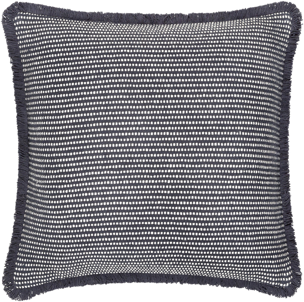 Surya Cotton Fringe CTF-002 22"H x 22"W Pillow Kit