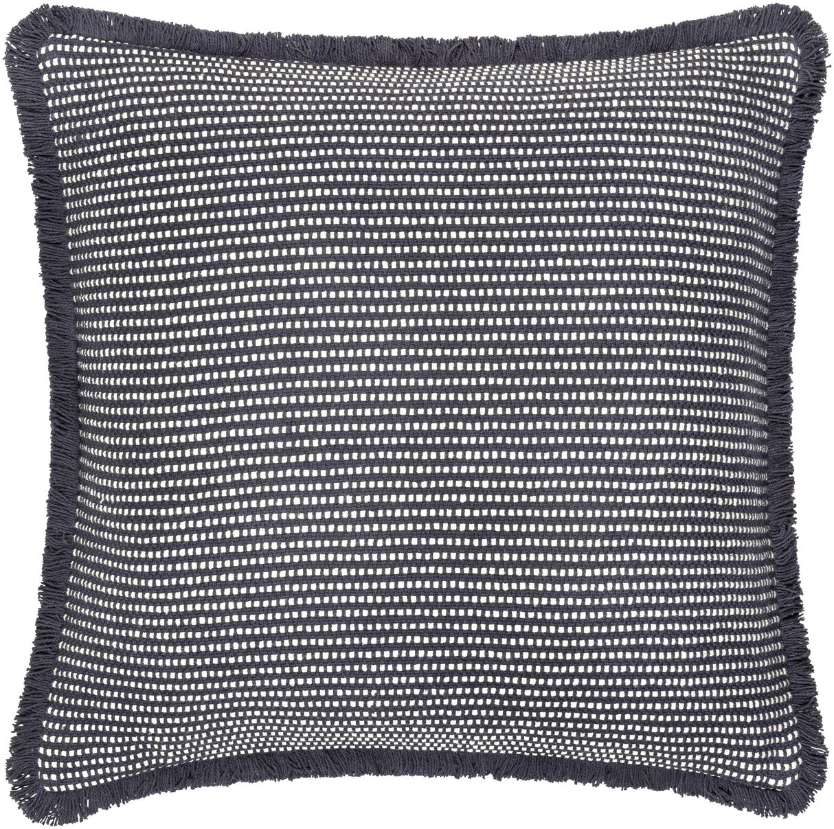 Surya Cotton Fringe CTF-002 22"H x 22"W Pillow Kit