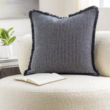 Surya Cotton Fringe CTF-002 22"H x 22"W Pillow Kit
