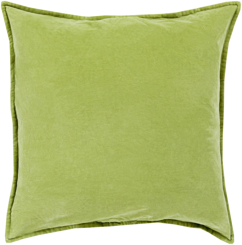 Surya Cotton Velvet CV-001 Olive 18"H x 18"W Pillow Kit