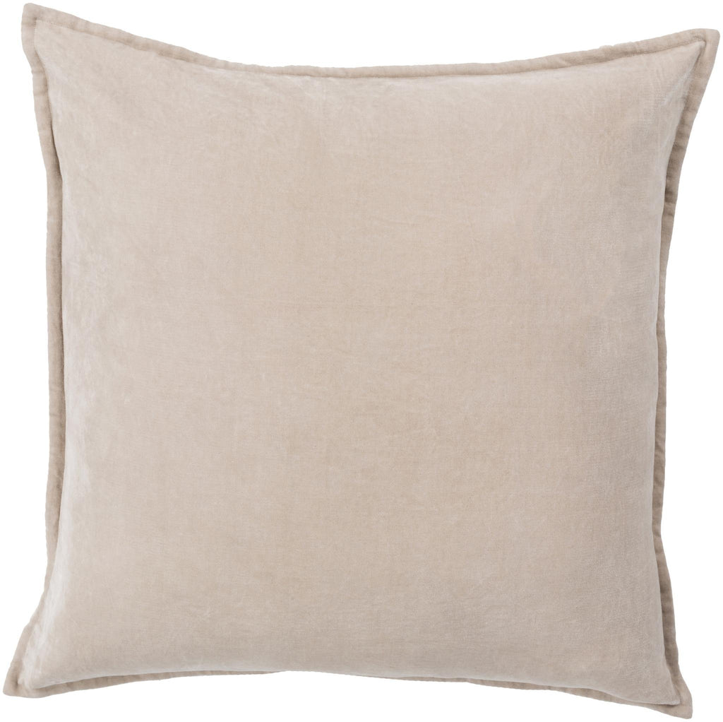 Surya Cotton Velvet CV-005 Light Beige 13"H x 19"W Pillow Kit