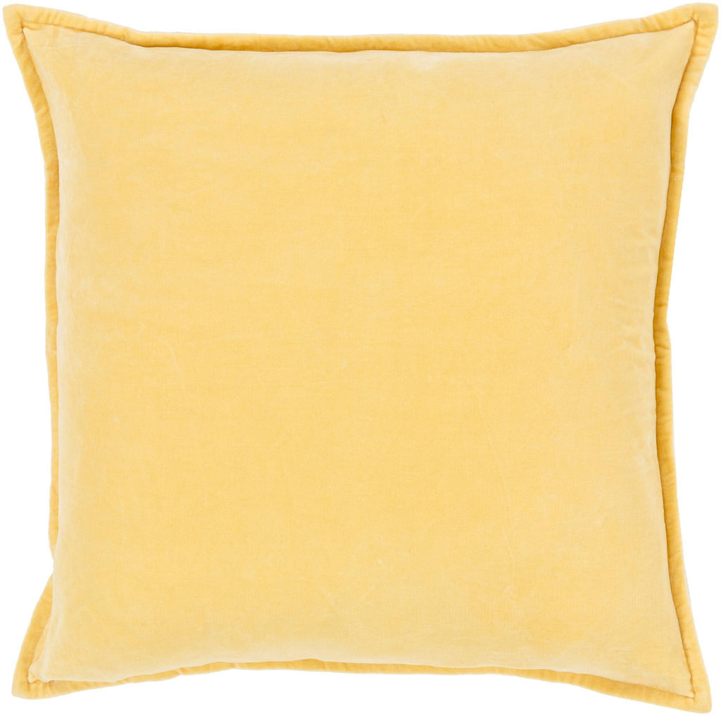 Surya Cotton Velvet CV-007 Mustard 18"H x 18"W Pillow Kit