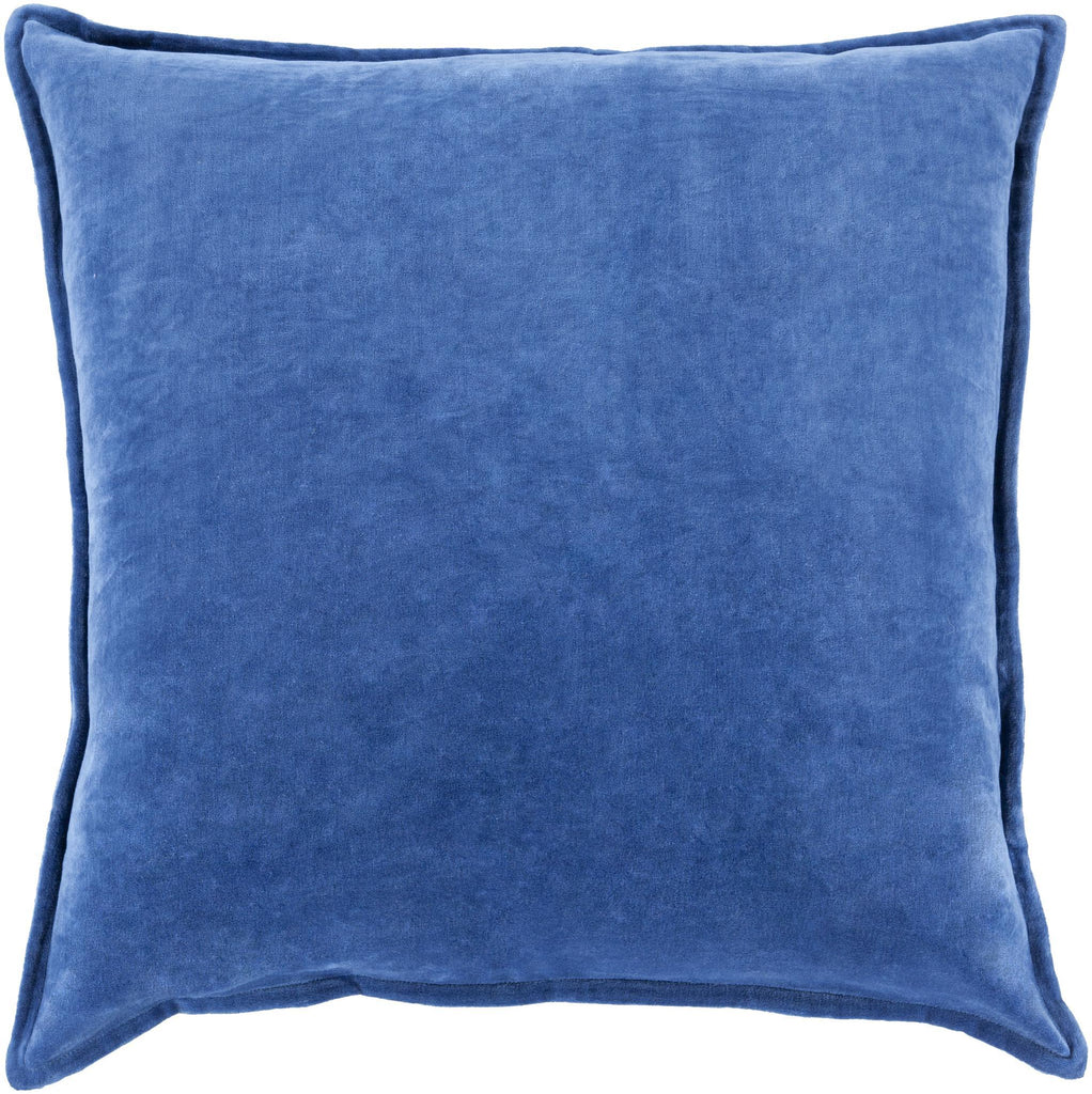 Surya Cotton Velvet CV-014 Dark Blue 18"H x 18"W Pillow Kit