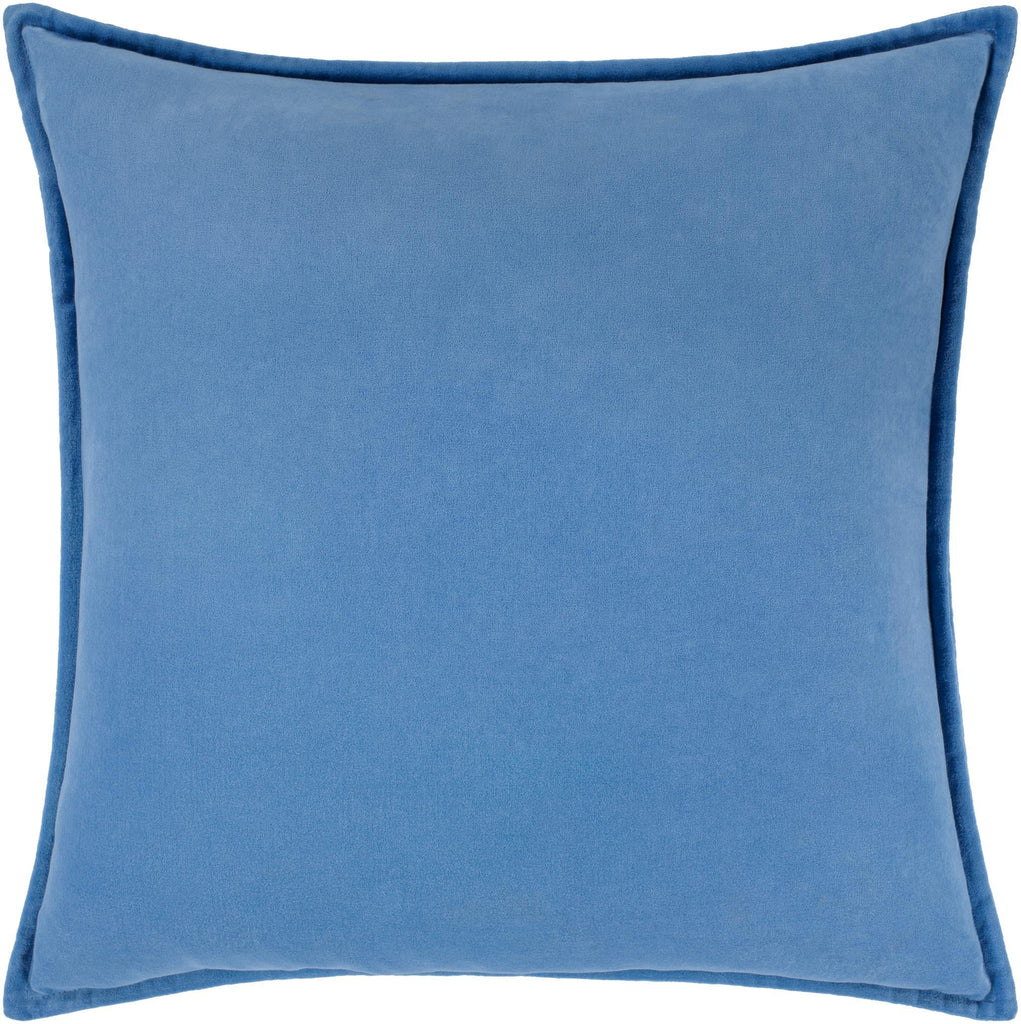 Surya Cotton Velvet CV-015 Blue 18"H x 18"W Pillow Kit