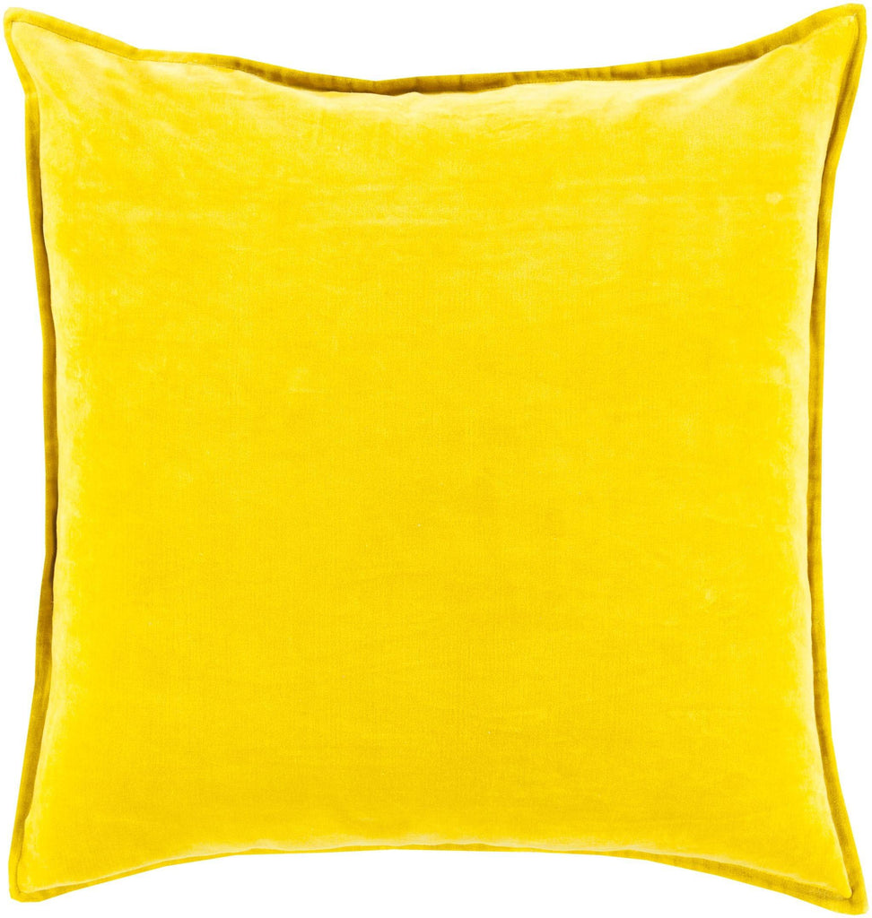 Surya Cotton Velvet CV-020 Mustard 18"H x 18"W Pillow Kit