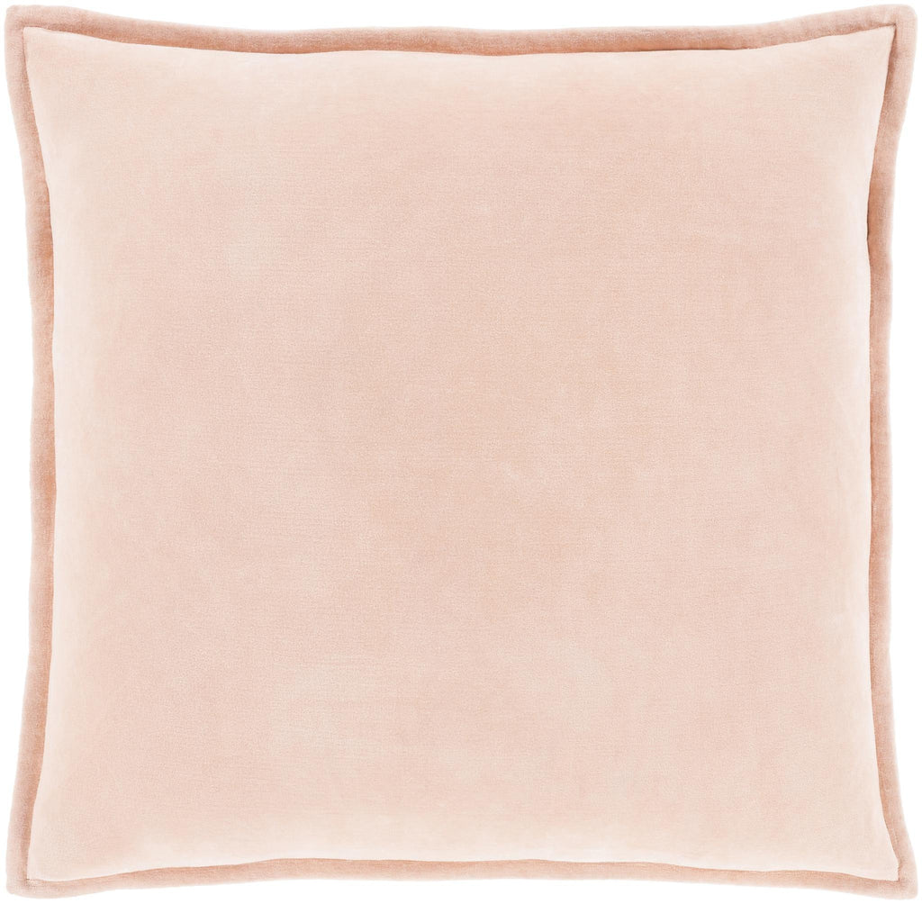 Surya Cotton Velvet CV-029 Peach 13"H x 19"W Pillow Kit