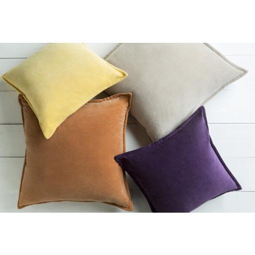 Surya Cotton Velvet CV-006 Dark Plum Dark Purple 12"H x 30"W Pillow Kit