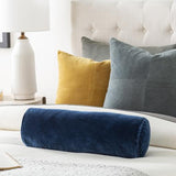Surya Cotton Velvet CV-055 Navy 7"H x 21"W Pillow Kit