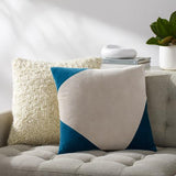Surya Cotton Velvet CV-079 Teal Wheat 20"H x 20"W Pillow Kit