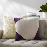 Surya Cotton Velvet CV-082 Plum Wheat 22"H x 22"W Pillow Kit