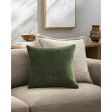 Surya Cotton Velvet Stripes CV-090 18"H x 18"W Pillow Kit