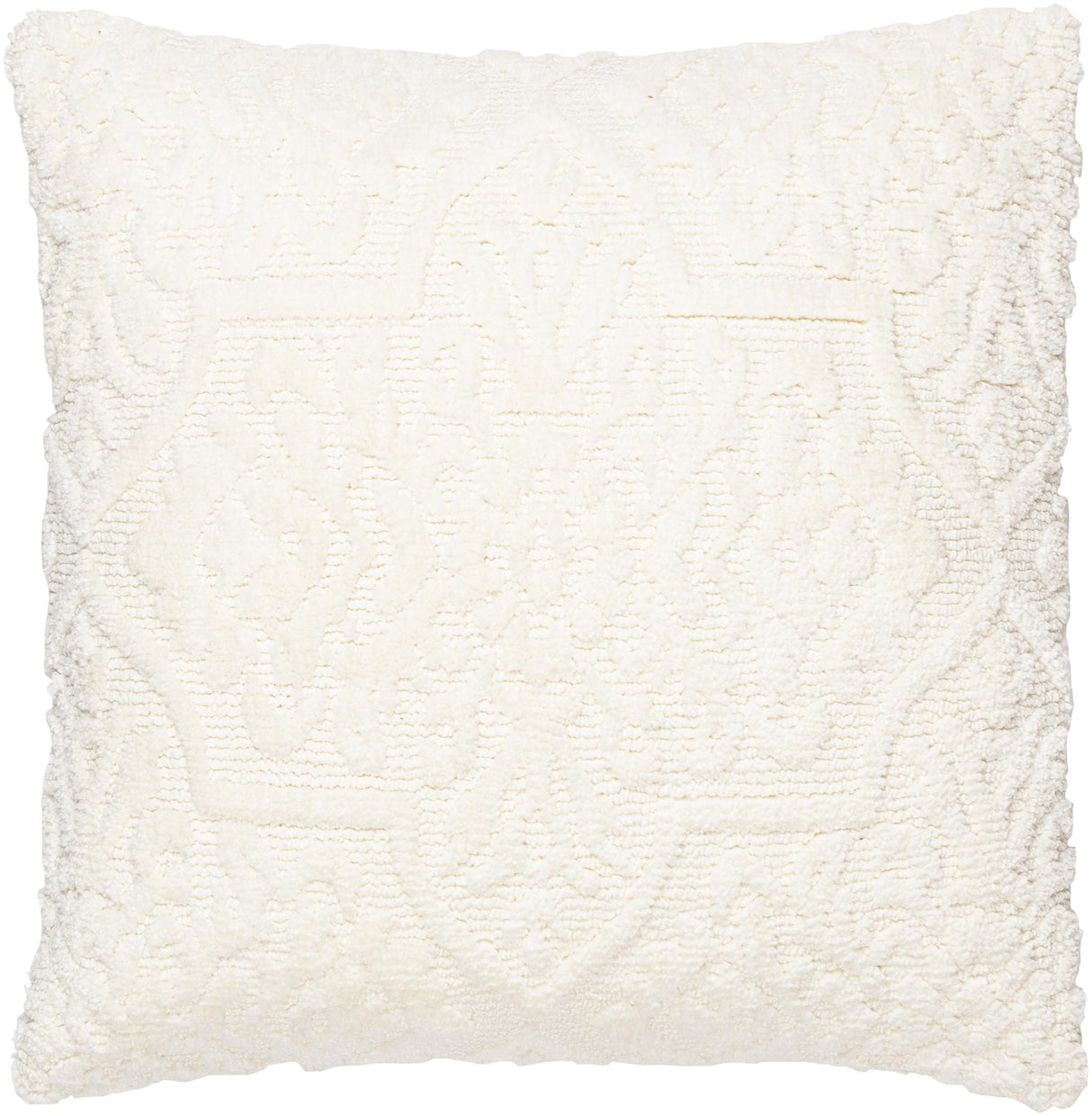 Surya Frisco FSC-001 White 20"H x 20"W Pillow Kit