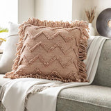 Surya Hylia HYL-002 Dusty Pink Light Beige 20"H x 20"W Pillow Kit