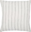 Surya Linen Stripe Buttoned LNB-001 Black White 20"H x 20"W Pillow Kit