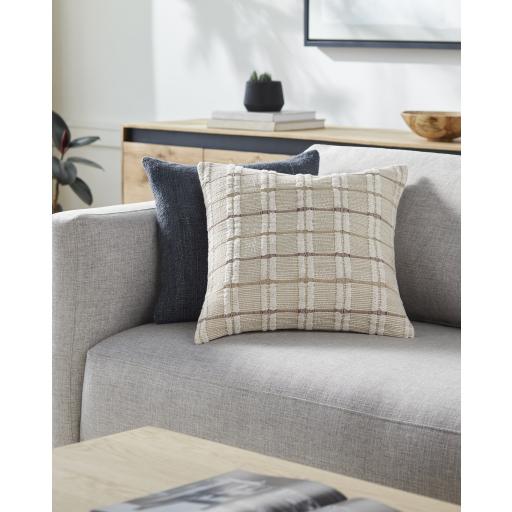 Surya Rochester RCH-001 Brown Light Beige 20"H x 20"W Pillow Kit