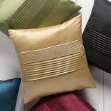 Surya Solid Pleated HH-013 18"H x 18"W Pillow Kit