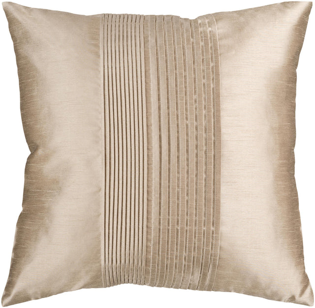 Surya Solid Pleated HH-019 22"H x 22"W Pillow Kit