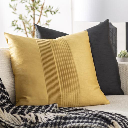 Surya Solid Pleated HH-022 22"H x 22"W Pillow Kit