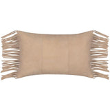 Surya Suede Fringe SFG-001 20"H x 20"W Pillow Kit