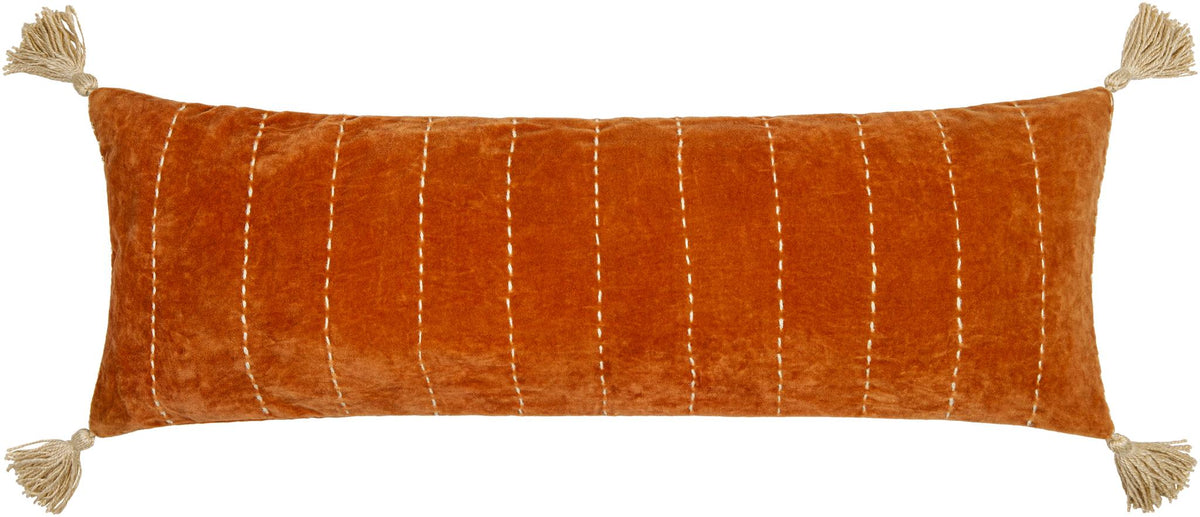 Surya Velvet Kantha VKH-001 13"H x 36"W Pillow Kit