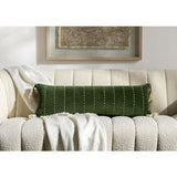 Surya Velvet Kantha VKH-002 13"H x 36"W Pillow Kit