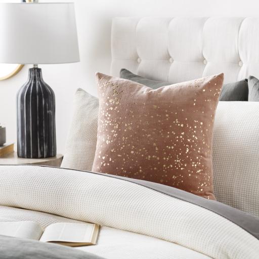 Surya Velvet Sparkle VSP-001 18"H x 18"W Pillow Kit